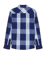 A.P.C. Surchemise Basile Shirt in Dark Blue, view 2, click to view large image.