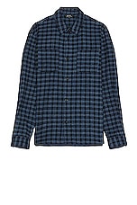 A.P.C. Joe Shirt in Dark Navy, view 1, click to view large image.