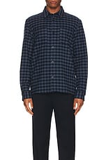 A.P.C. Joe Shirt in Dark Navy, view 3, click to view large image.
