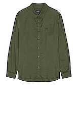 A.P.C. Vincent Shirt in Khaki, view 1, click to view large image.