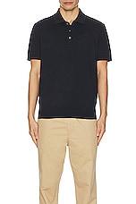 A.P.C. Polo Gregory in Navy, view 4, click to view large image.