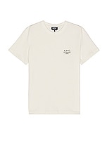 A.P.C. T-shirt New Raymond in Chalk, view 1, click to view large image.