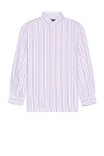 A.P.C. Chemise Mathias in Neon Pink, view 1, click to view large image.