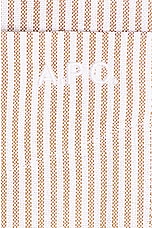 A.P.C. Chemise Lloyd Logo in Beige, view 3, click to view large image.