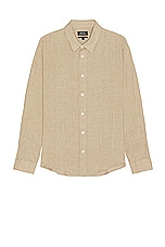 A.P.C. Chemise Cassel Logo in Beige, view 1, click to view large image.