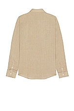 A.P.C. Chemise Cassel Logo in Beige, view 2, click to view large image.