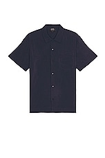 A.P.C. Chemisette Lloyd in Dark Navy, view 1, click to view large image.