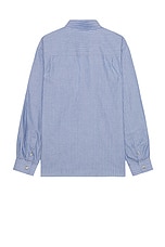 A.P.C. Malo Shirt in Blue, view 2, click to view large image.