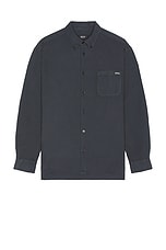 A.P.C. Mateo Shirt in Steel Blue, view 1, click to view large image.