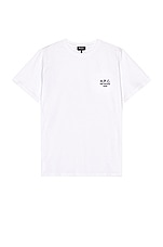 A.P.C. Raymond T-Shirt in White, view 1, click to view large image.