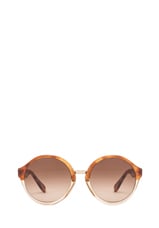 A.P.C. FEMME　RETRO SUPER FUTURE　サングラス A.P.C. Acetate Retro Super Future Sunglasses in Caramel | FWRD