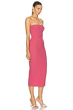 Alex Perry Strapless Dress in Garnet Rose, view 2, click to view large image.