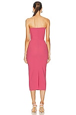 Alex Perry Strapless Dress in Garnet Rose, view 3, click to view large image.