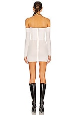 Alex Perry Caleb Dress in White, view 3, click to view large image.
