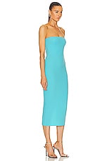 Alex Perry Strapless Dress in Aquamarine, view 2, click to view large image.