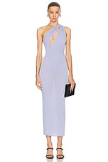 Alex Perry One Shoulder Dress in Frost, view 1, click to view large image.