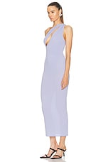 Alex Perry One Shoulder Dress in Frost, view 3, click to view large image.