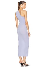 Alex Perry One Shoulder Dress in Frost, view 4, click to view large image.