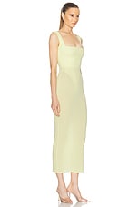 Alex Perry Portrait Dress in Lemon, view 2, click to view large image.