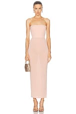 Alex Perry Strapless Dress in Blush, view 1, click to view large image.