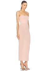 Alex Perry Strapless Dress in Blush, view 2, click to view large image.