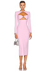 Alex Perry Page Double Cut Out Dress in Lilac, view 1, click to view large image.