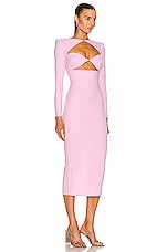Alex Perry Page Double Cut Out Dress in Lilac, view 2, click to view large image.