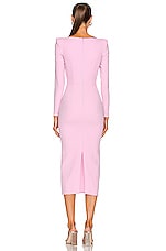 Alex Perry Page Double Cut Out Dress in Lilac, view 3, click to view large image.