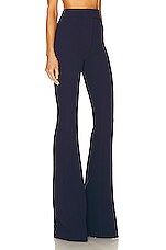 Alex Perry Marden Flare Pant in Navy, view 2, click to view large image.