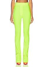 Alex Perry Slate Straight Pant in Neon Yellow, view 1, click to view large image.