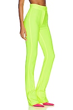 Alex Perry Slate Straight Pant in Neon Yellow, view 2, click to view large image.
