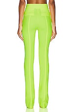 Alex Perry Slate Straight Pant in Neon Yellow, view 3, click to view large image.
