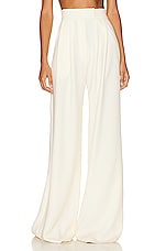 Alex Perry Harlan Wide Leg Pant in Cream, view 1, click to view large image.