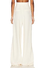 Alex Perry Harlan Wide Leg Pant in Cream, view 3, click to view large image.