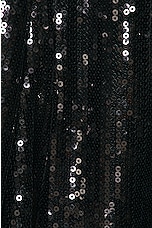 Alex Perry Sequin Flare Trouser in Black, view 5, click to view large image.
