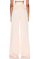 Alex Perry Pleat Trouser in Peach, view 3, click to view large image.