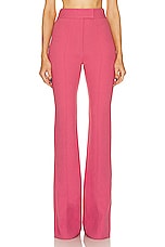 Alex Perry Flare Trouser in Garnet Rose, view 1, click to view large image.