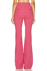 Alex Perry Flare Trouser in Garnet Rose, view 3, click to view large image.