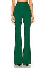 Alex Perry Flare Trouser in Emerald, view 1, click to view large image.