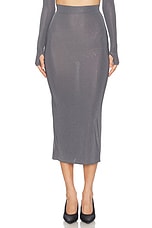 Alex Perry Crystal Skirt in Iron, view 1, click to view large image.