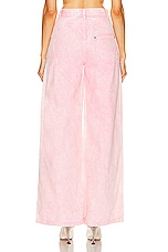 AREA Wide Leg Crystal Slit in Powder Pink, view 3, click to view large image.