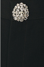 AREA Crystal Embellished Slit Trouser in Charcoal, view 5, click to view large image.