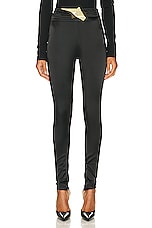 AREA High Waisted Star Legging in Black, view 1, click to view large image.