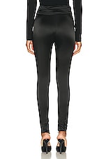 AREA High Waisted Star Legging in Black, view 3, click to view large image.