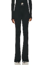 AREA Star Stud Flare Pant in Black, view 1, click to view large image.