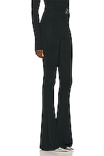 AREA Star Stud Flare Pant in Black, view 2, click to view large image.