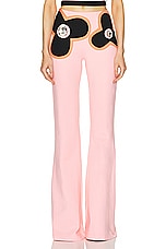 AREA Colorblock Flower Pant in Multi Pink, view 1, click to view large image.