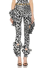 AREA Dalmatian Flower Legging in Black & Off White, view 1, click to view large image.