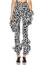 AREA Dalmatian Flower Legging in Black & Off White, view 4, click to view large image.
