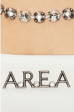 AREA Nameplate Tank Top in Whipped White, view 5, click to view large image.